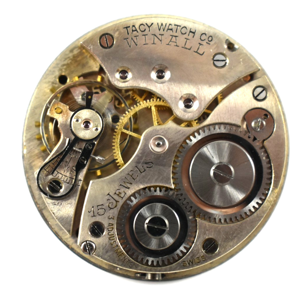 Vintage Tacy Watch Co 12s 15J Winall OF Pocket Watch Movement lot.wb