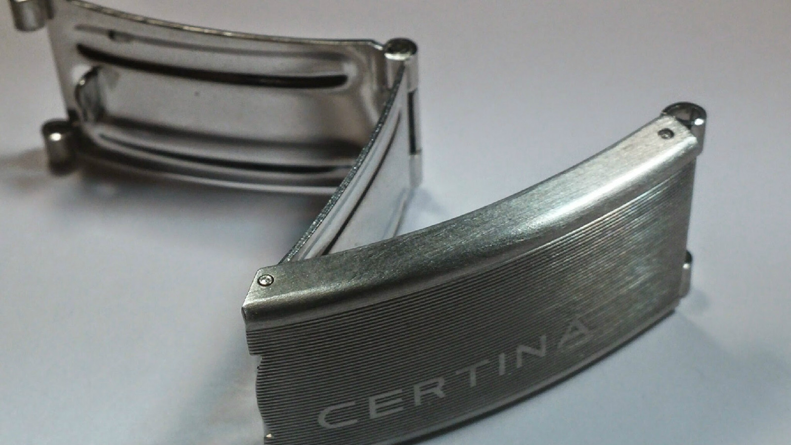 New, S/S Certina Clasp, NOS, Great Condition Great Deal! 10mm/16mm spring loaded