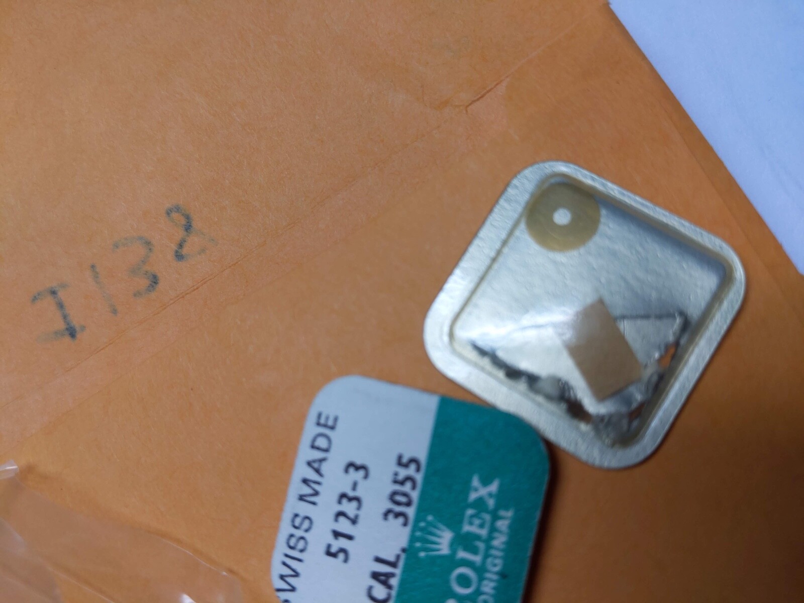 Rolex 3055 5123 3 Hour Wheel Seating. 0.04 mm thick. NOS – Genuine
