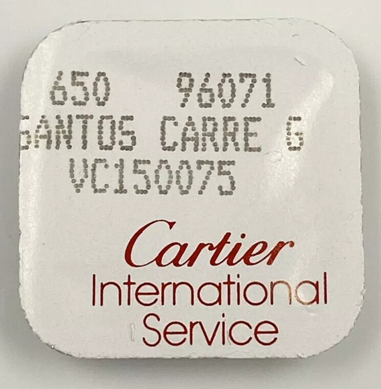 Authentic Cartier Santos Carre G VC150075 Crown Tube 1 Piece Open Package