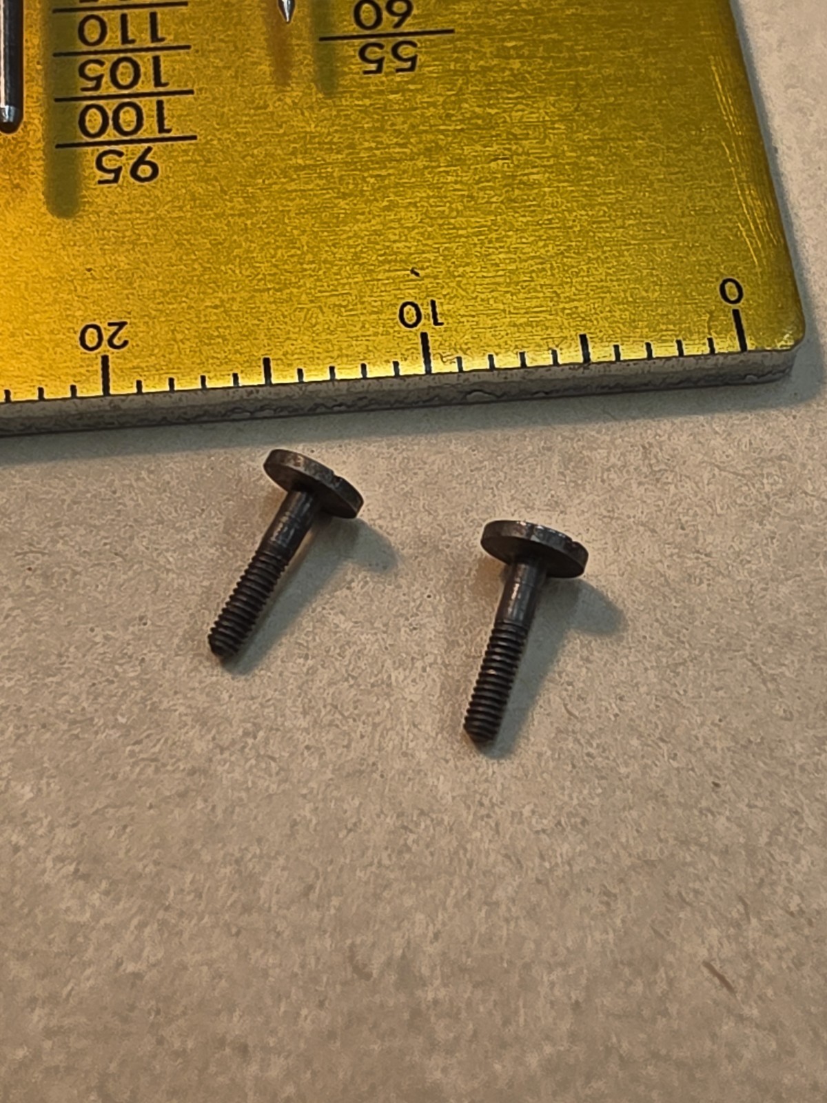 Lot Of 2 Hamilton 18s Pocket Watch Case Screws-6.4mm Long×3.2mm Diam Head