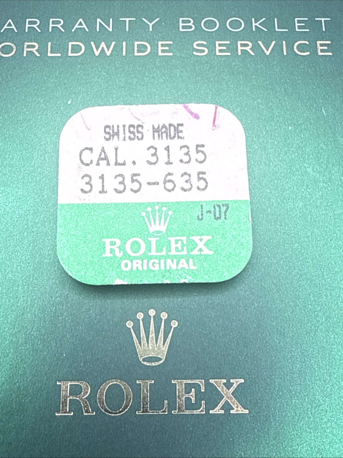 Genuine Rolex Calibre 3135 Spring for Cam Yoke 3135-635 “5” Pieces 3135-635