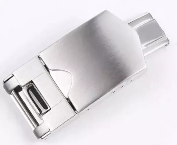 18mm Stainless Steel Silver Deployment Clasp For Tudor Watchbands Buckle Silver