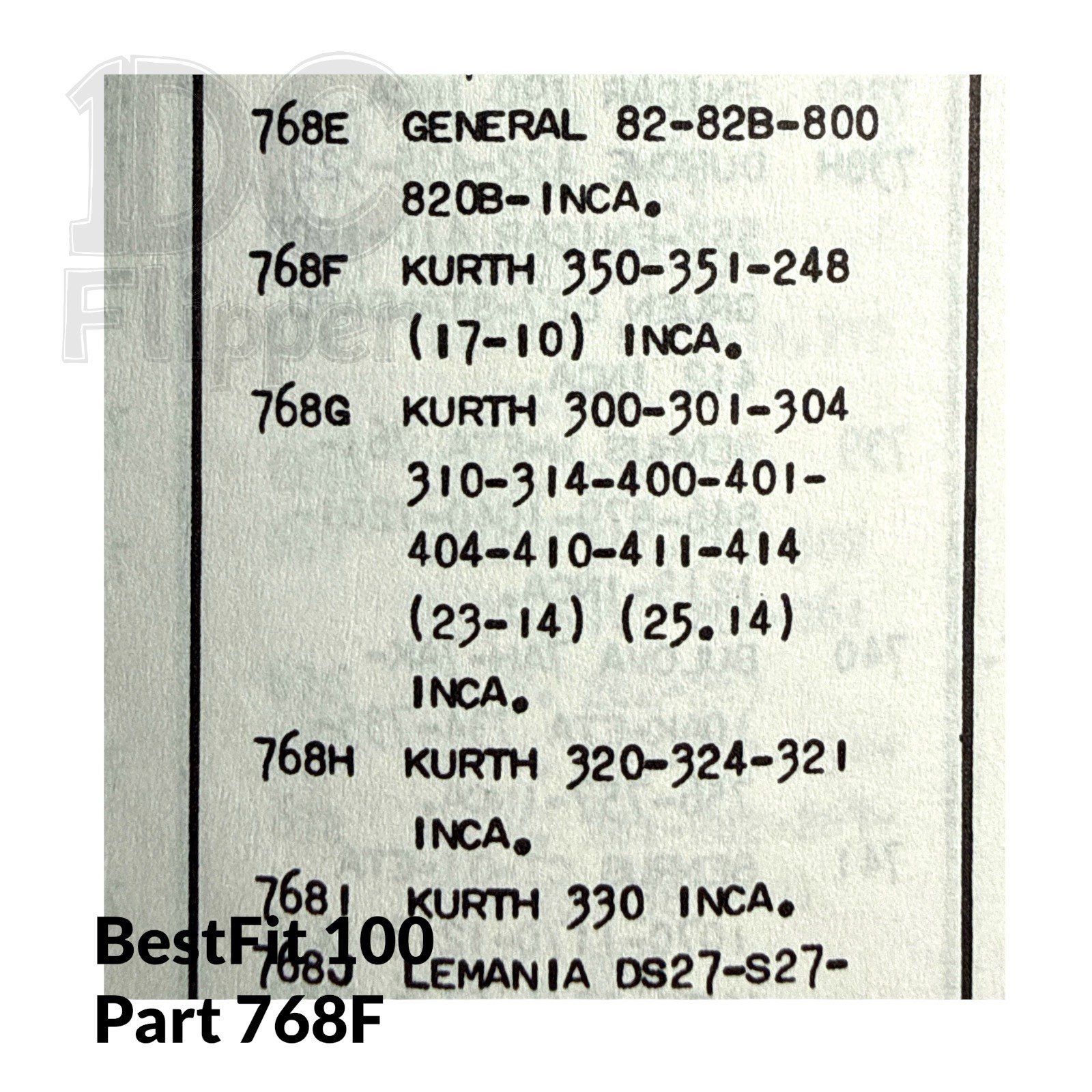 Kurth Certina 248 BALANCE STAFF KF248 BestFit 100/768F, Fits Multiple NOS Read!
