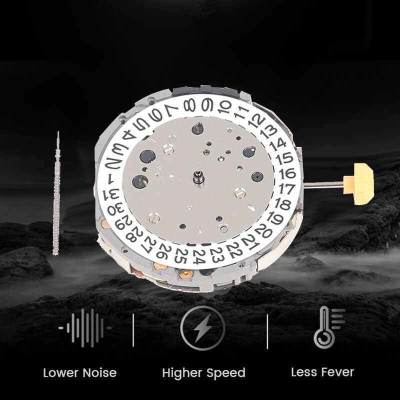 For Genuine Miyota JS15 Quartz Watch Movement Japan Made 3 Hands, Date at 3′