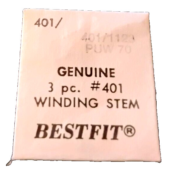 PUW 70 73 74 1075 1175 Winding Stem watch part #401/1123 #200/1045F one stem