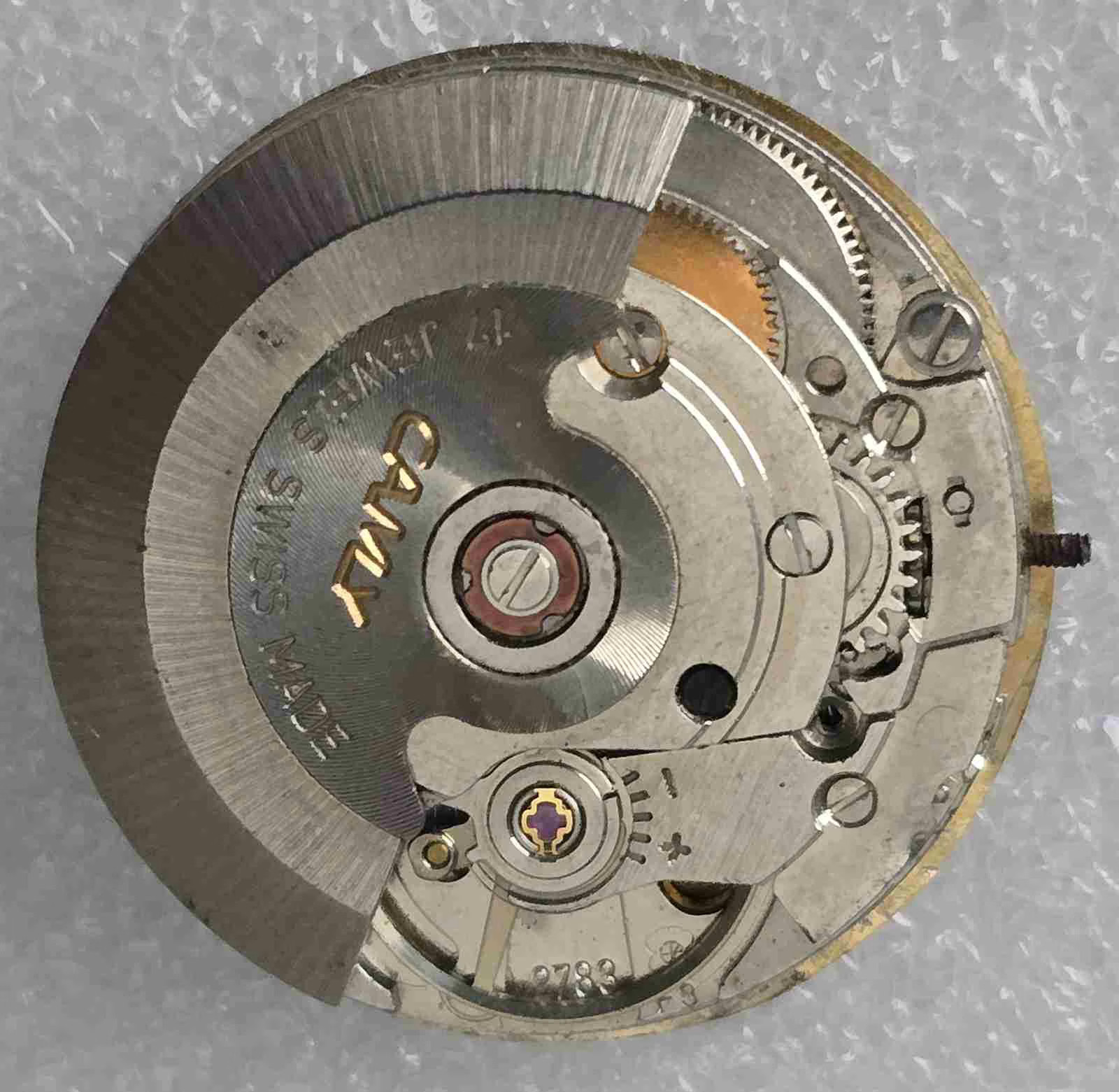 Vintage CAMY GENEVE Movement & Dial . Cal: ETA 2783. For Parts