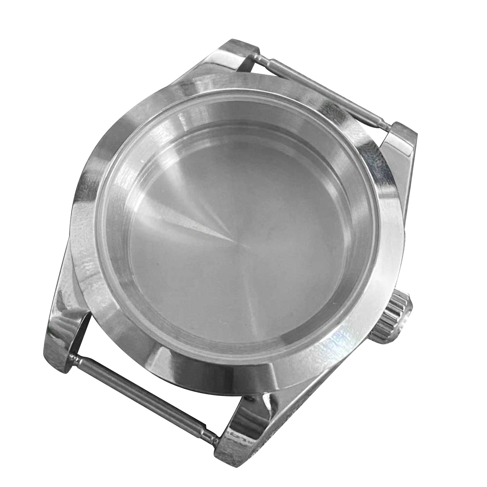 39mm Sapphire Glass Watch Case Shell With Crown& Gasket For Seiko NH35 NH36
