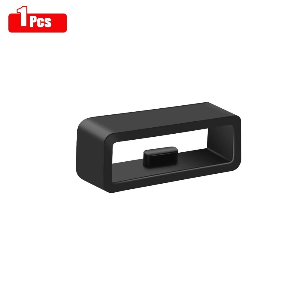 Keeper 20/22mm hoop watch Band Buckle Strap Loop Rubber Holder Silicone UK