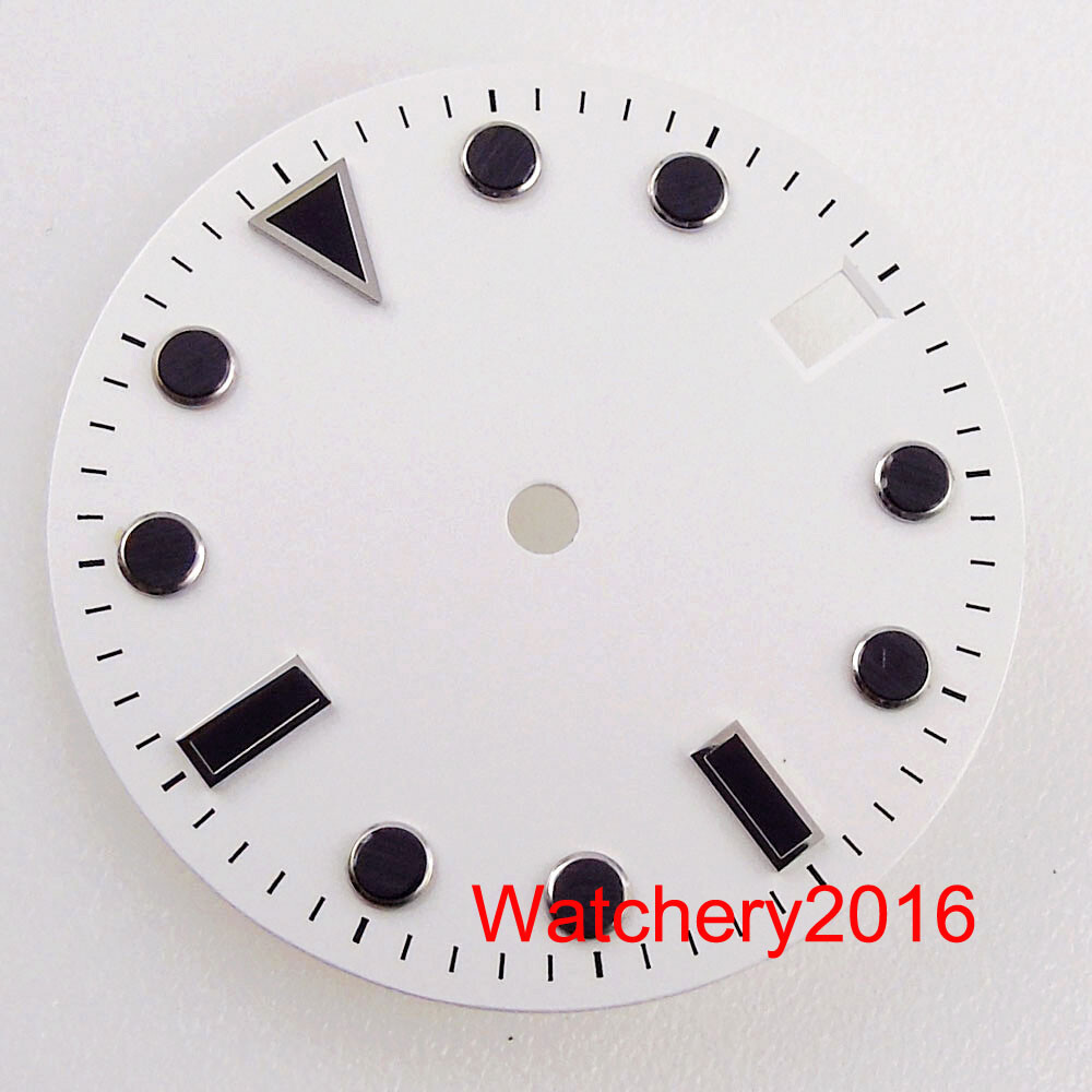 28.5mm Sunburst Watch Dial Luminous Green Rose gold Fit NH35 Miyota DG Movement