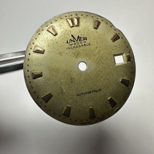 Unver Watch Automatic Rare Tropical vintage dial for rose gold