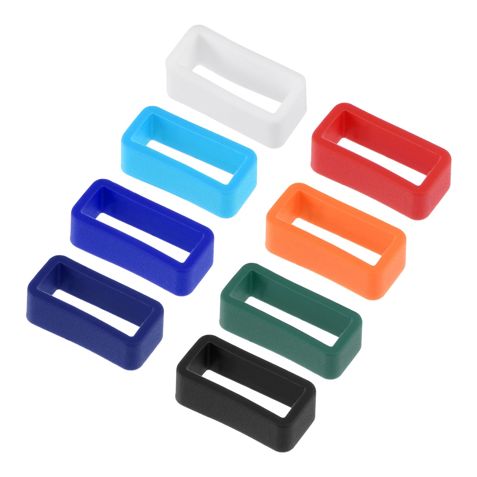 8Pcs Watch Band Strap Watch Retainers for 16mm Width Watch Band Mix Color