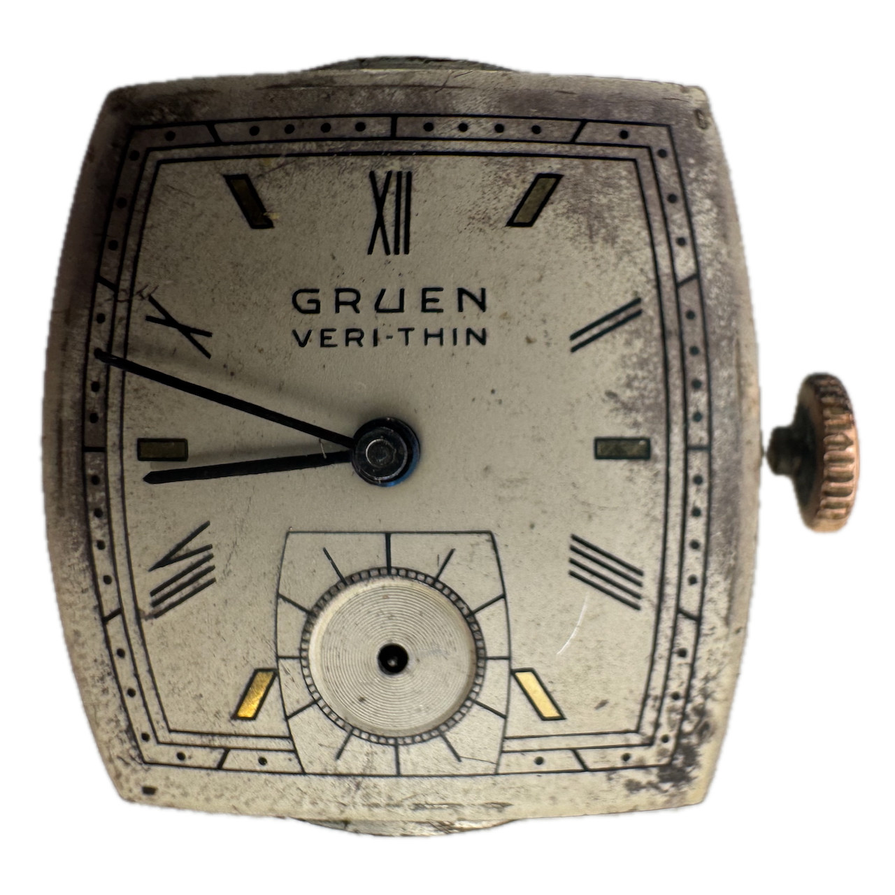 Antique 19.5mm Gruen 37 Jewel Mechanical Men’s Wristwatch Movement Swiss
