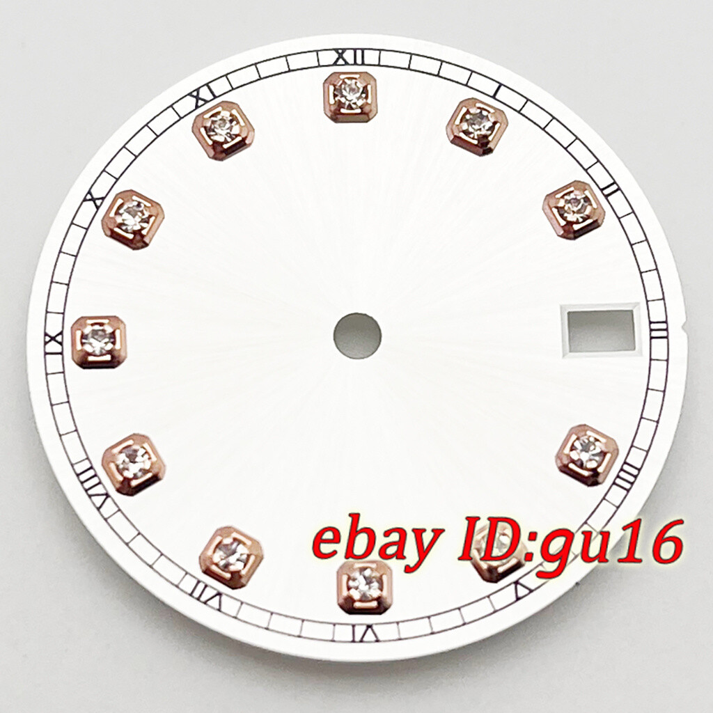 28.5mm Date Window Sterile Dial Diamonds fit NH35 Automatic movement Accessories