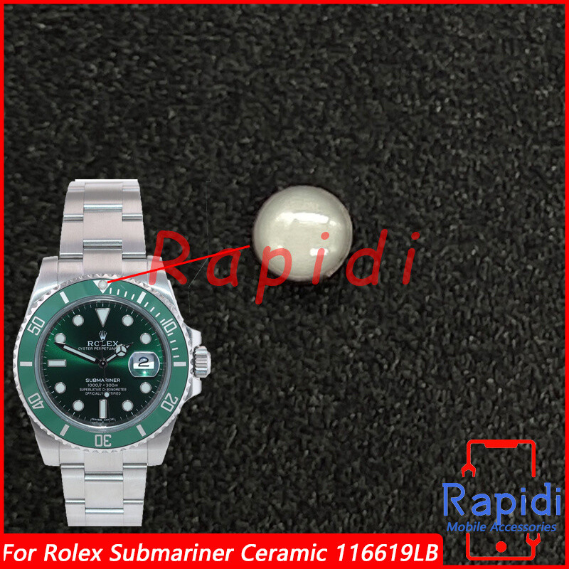 For Rolex Submariner Ceramic 116610 116613 116619LB Pearl Blue Lume Bezel Insert