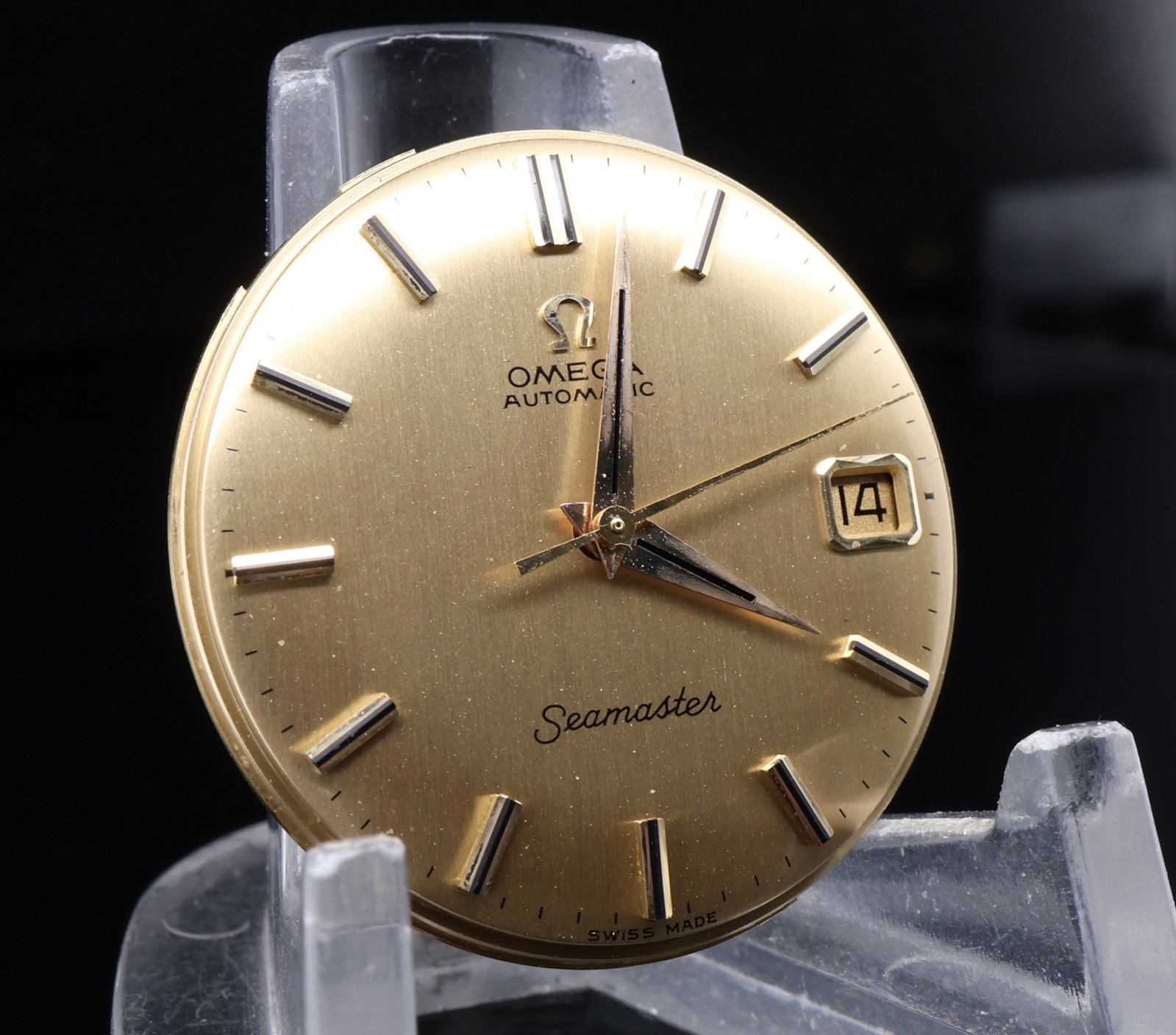Vintage 1968 OMEGA Seamaster Automatic c. 565 18k Gold 29.2mm Dial & Hands