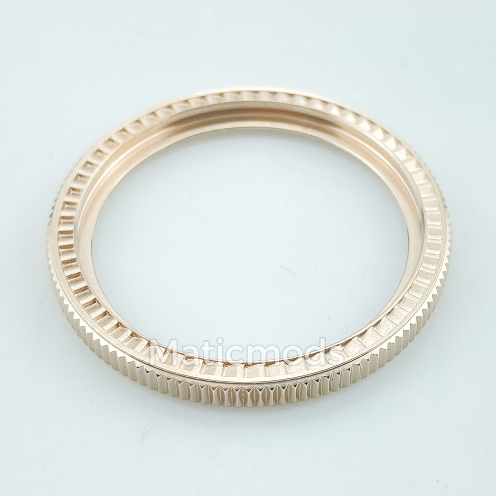 SKX007 SKX009 SKX011 SRPD Coin Edge Bezel Rose Gold 316L Steel 120 Clicks