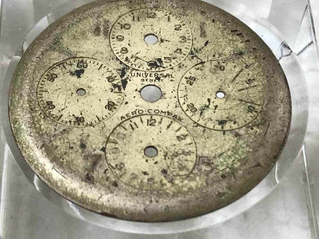 Original Vintage Universal Genève Aero-Compax Dial