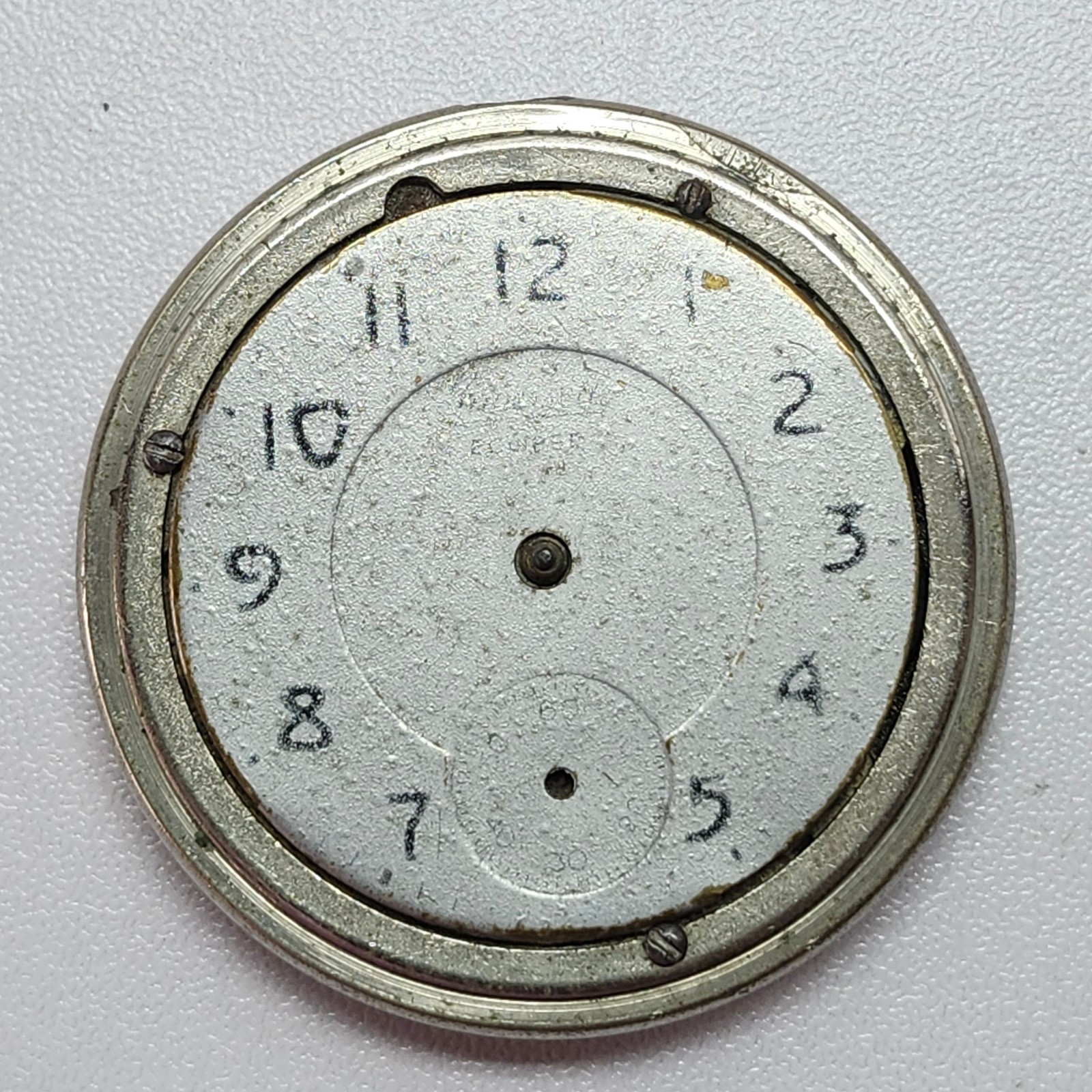 Ingersoll ECLIPSE Pocket Watch Movement & Dial – Parts/Restoration – Serial 7466