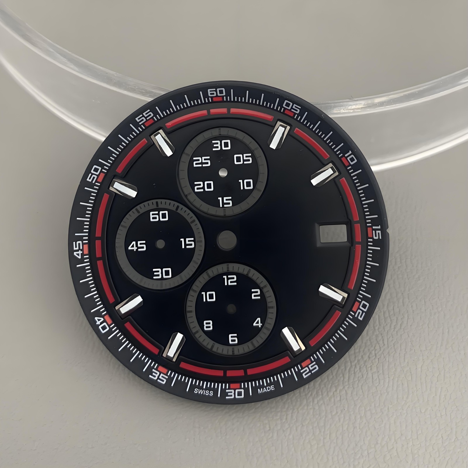 35.4mm VK63 Dial Multifunctional Luminous Dial Watch Part Fit VK63/VK67 Movement
