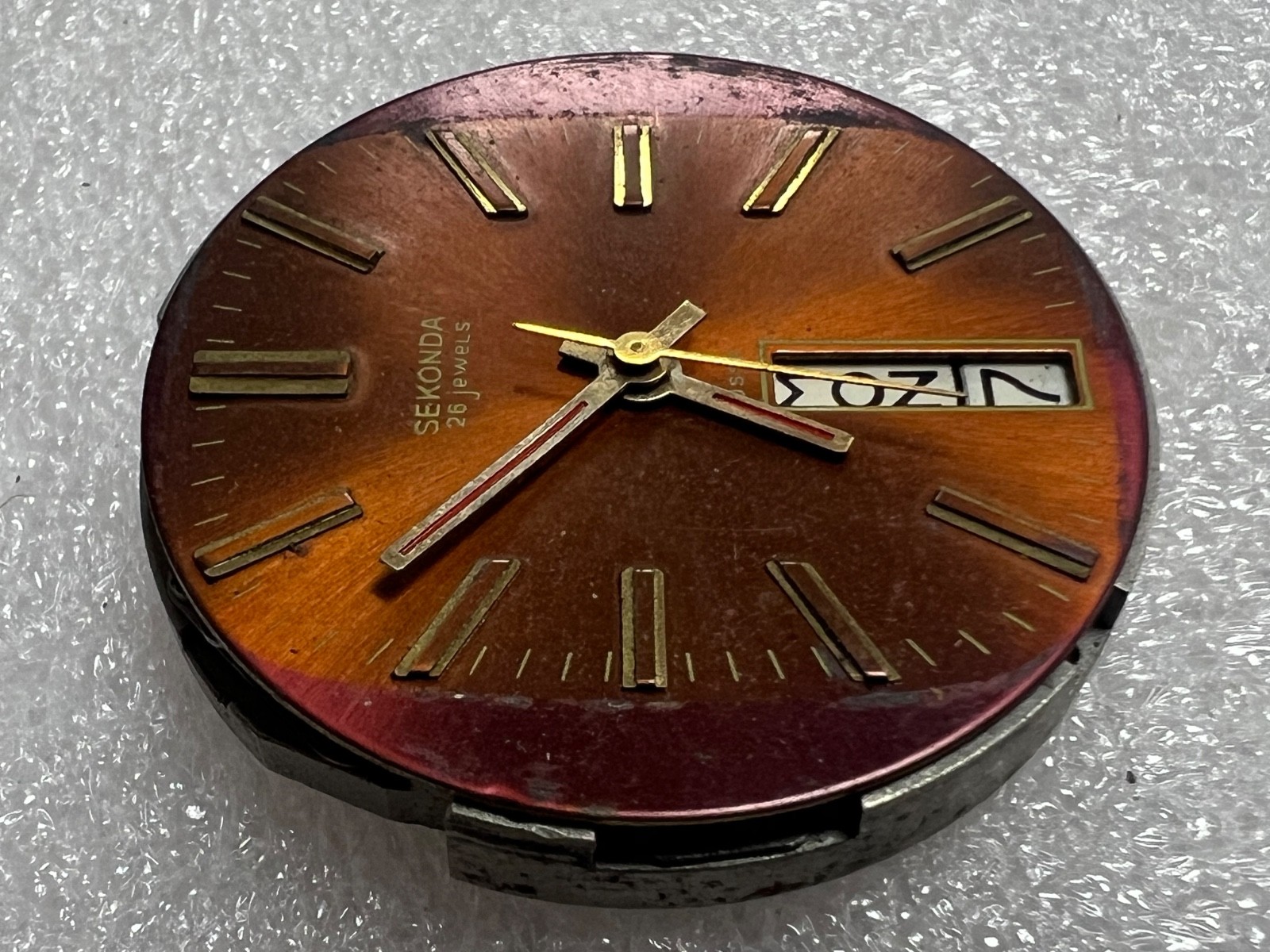 Vintage Watch movement ( mechanism) Slava Sekonda Fridge Soviet USSR. FOR PARTS