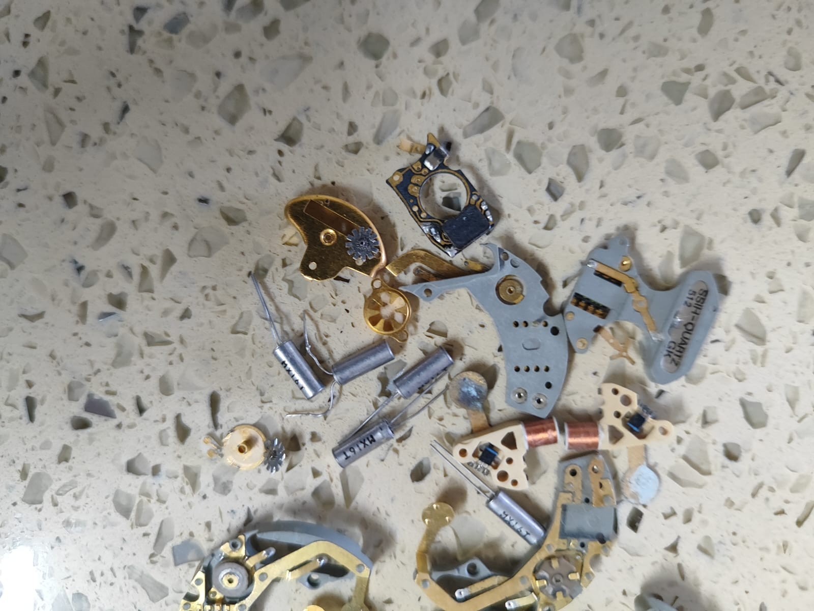 Lot Vintage Part OMEGA Quartz 1310 /1260 & other Lot Parts Not Work Not Test