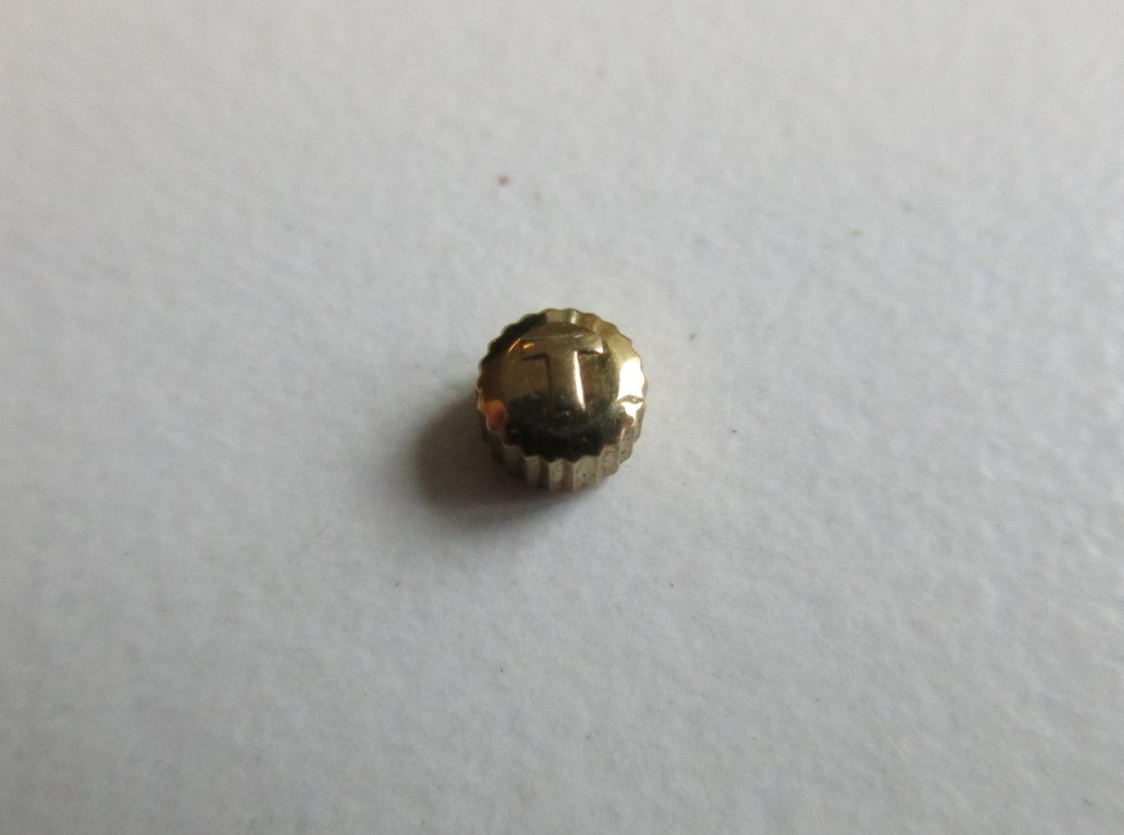 Tissot yellow plated Modern watch crown – stem 0.9 diameter 3.3 mm