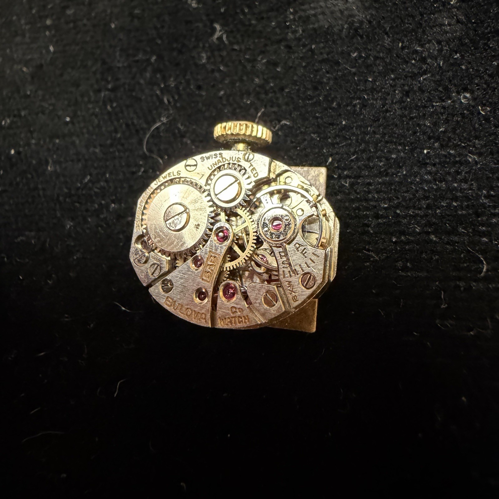 Vintage Bulova Cal 5AB Women’s Watch Movement & Dial 5 AB 17j Swiss Parts Repair