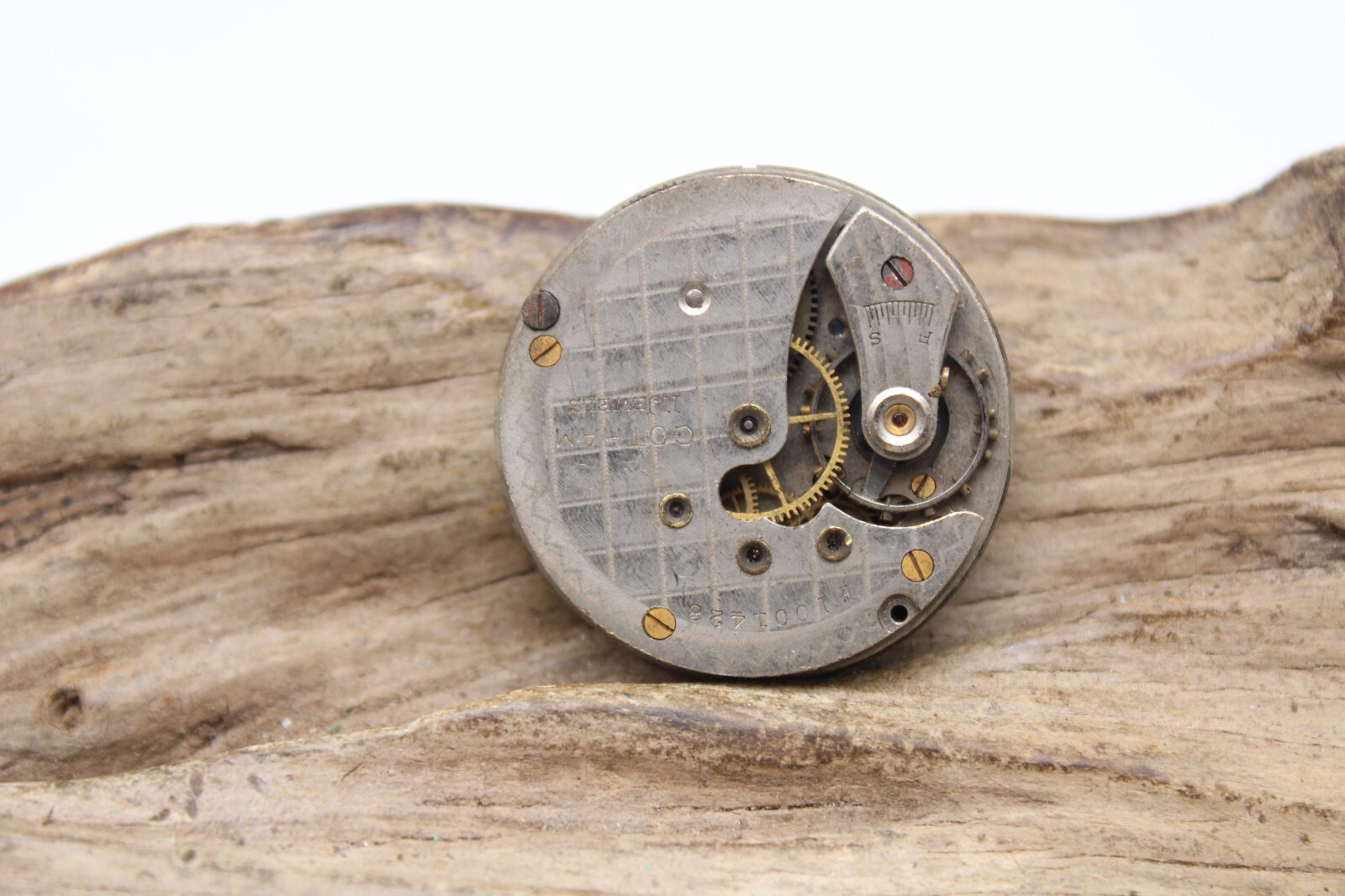 GOTHAM H1001428 POCKET WATCH MOVEMENT 11j 28.7mm FOR REPAIR (FJ2)