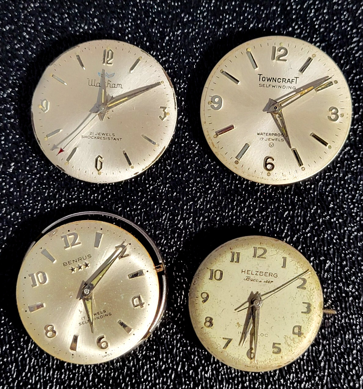 LOT WALTHAM BENRUS HELZBERG MOVEMENTS VARIOUS CONDITIONS / COMPLETION = W1/7