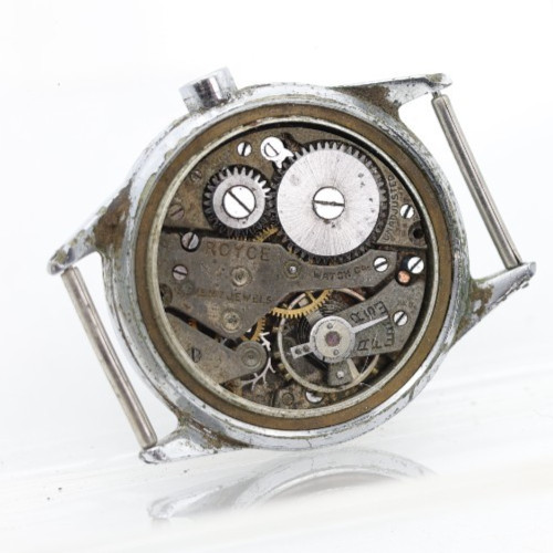 ROYCE 7j SALMON DIAL 30mm SWISS WRIST WATCH MOVEMENT FOR REPAIR (CH)
