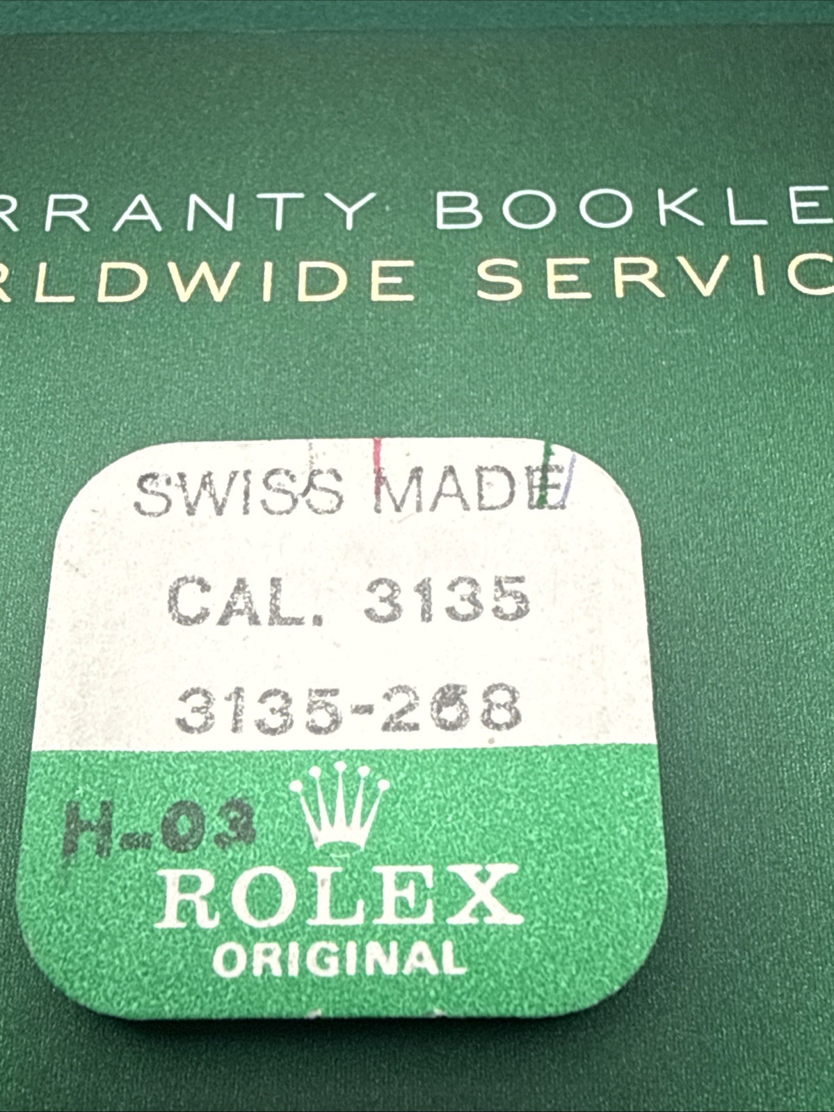 Rolex Genuine part #3135-268 Cal3135