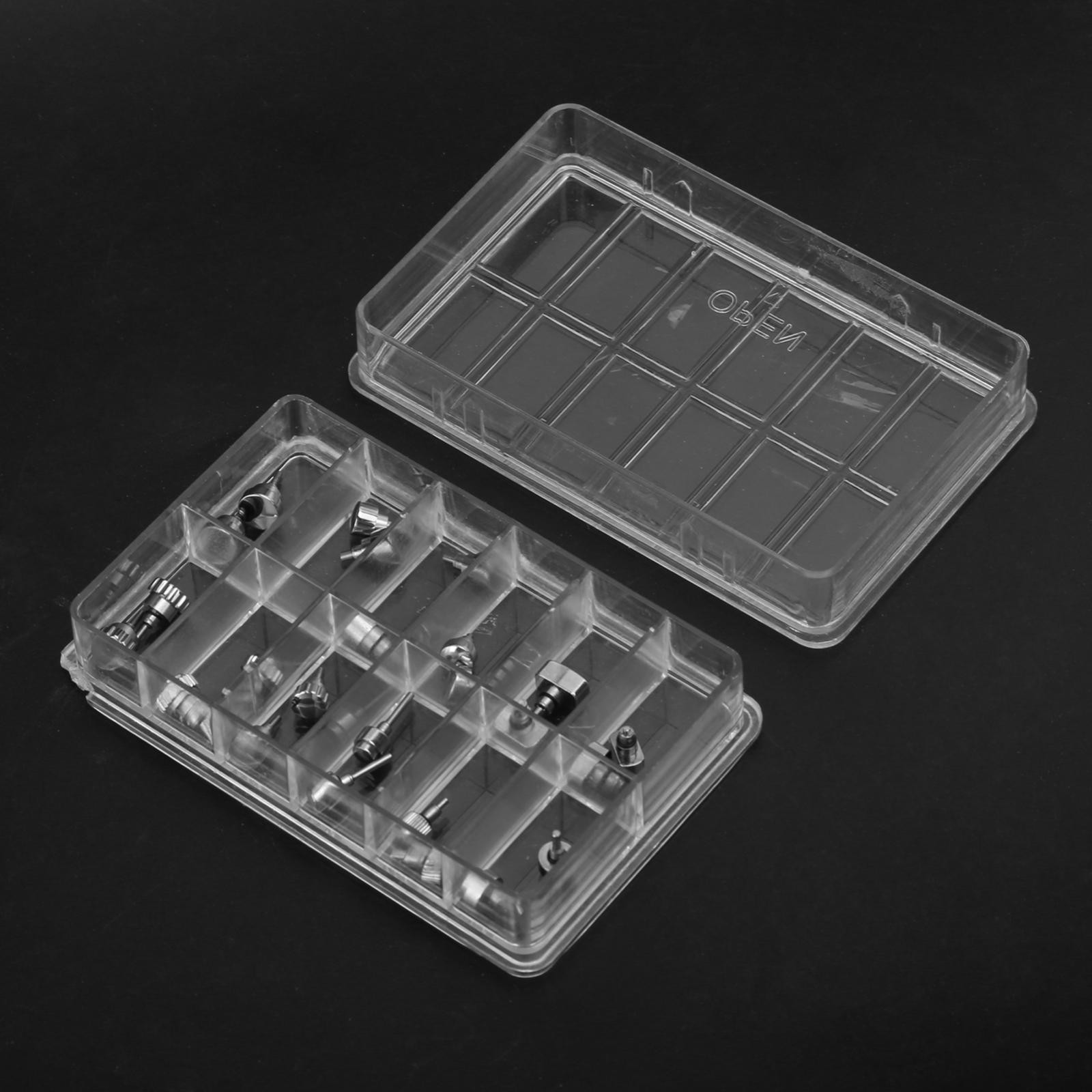 24Pcs Stainless Steel Watch Push Press Button Assortment Watchmaker Repair Kit F