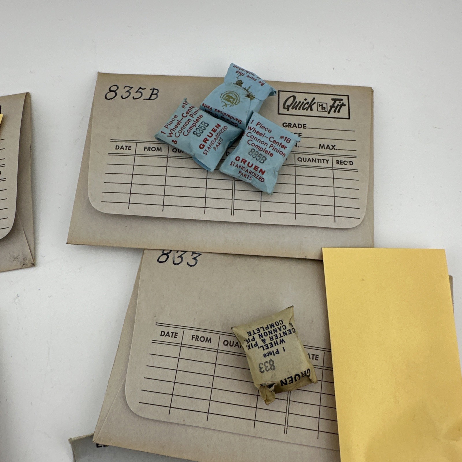 Vintage NOS Watch Parts Lot Gruen Parts Mixed Watchmaker Material