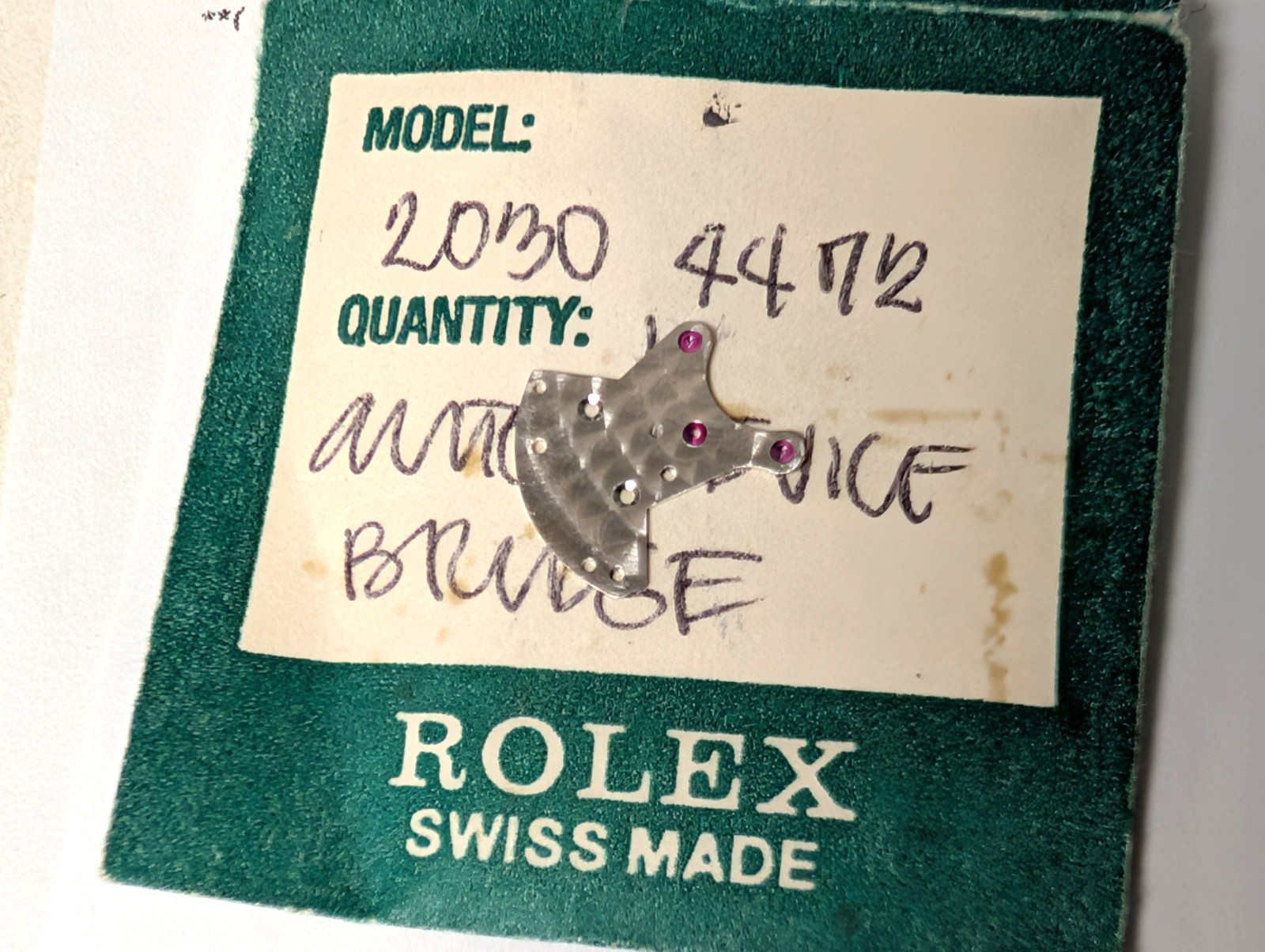 Rolex 2030 4472 automatic bridge lower 2035 4472 opened with tags/package