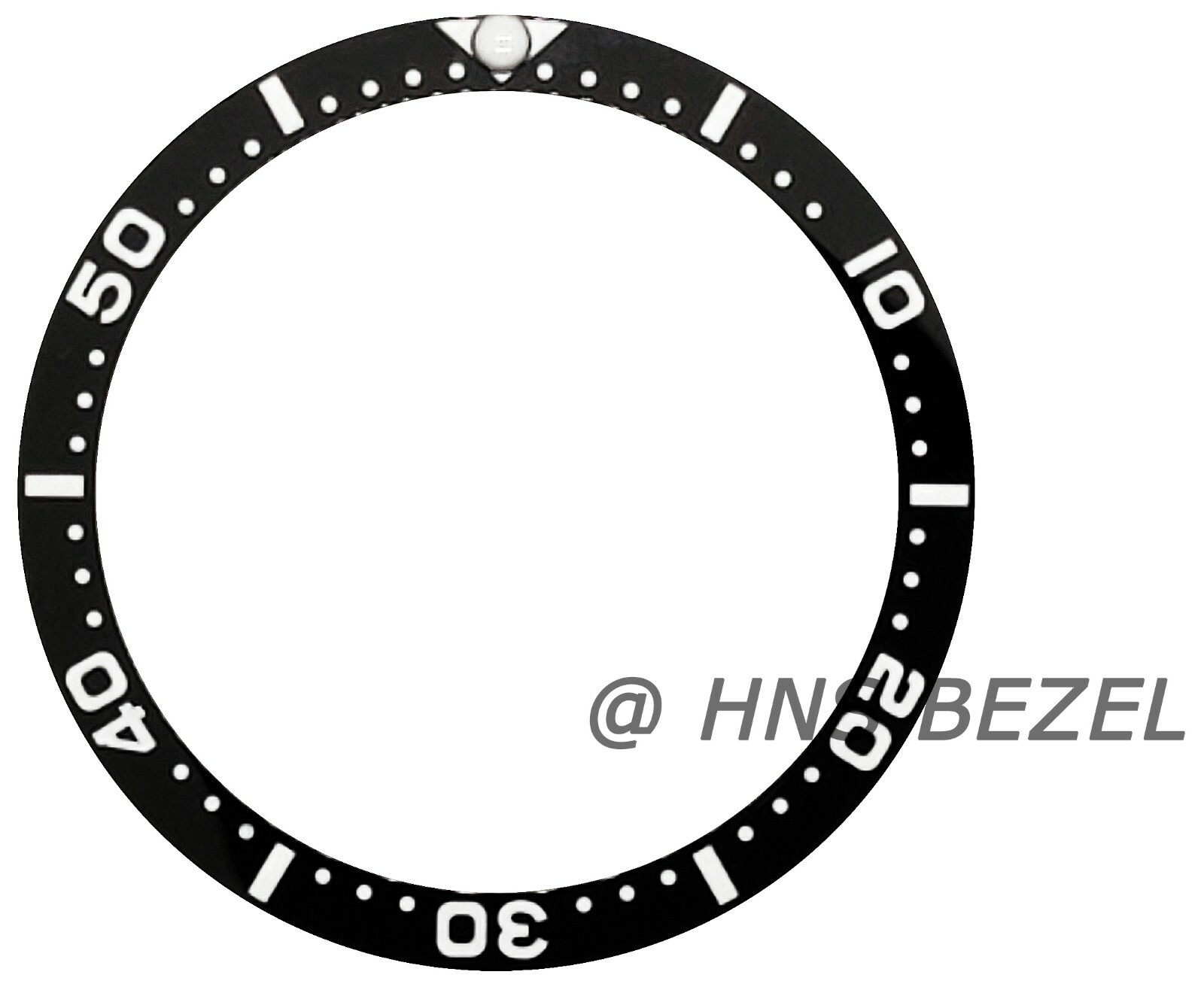 BLACK CERAMIC BEZEL INSERT FOR SEIKO 6309-7040-7049 SUWA TURTLE 6309A LUME