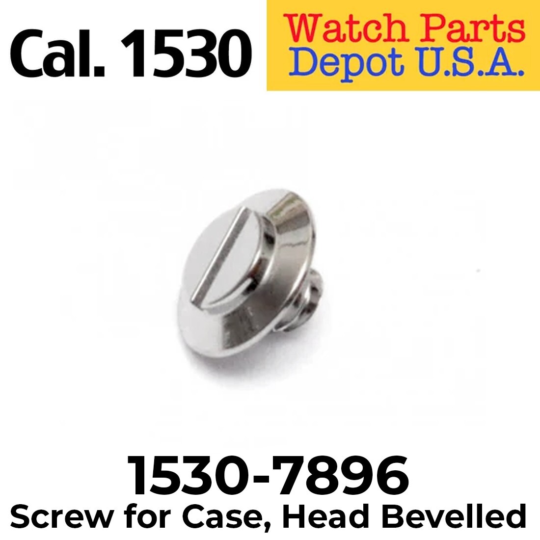 Rolex Caliber 1530-7896 Screw for Case, Head Bevelled Replacement Parts Swiss