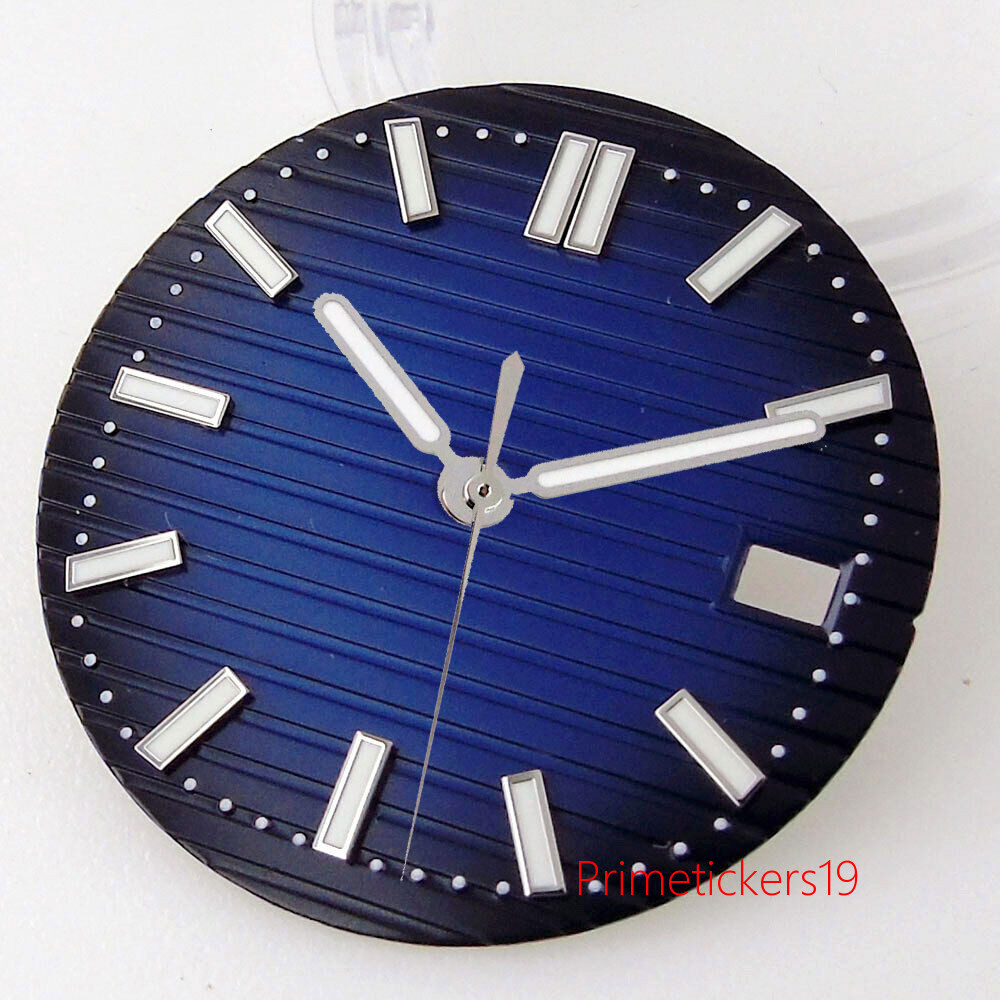 29.6mm Multicolor Watch Dial Hands Set Date Window Fit NH35 NH36 Movement