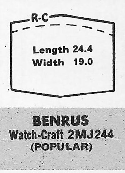 BENRUS : CHAMPION – Hexagon 24.4mm x 19.0mm