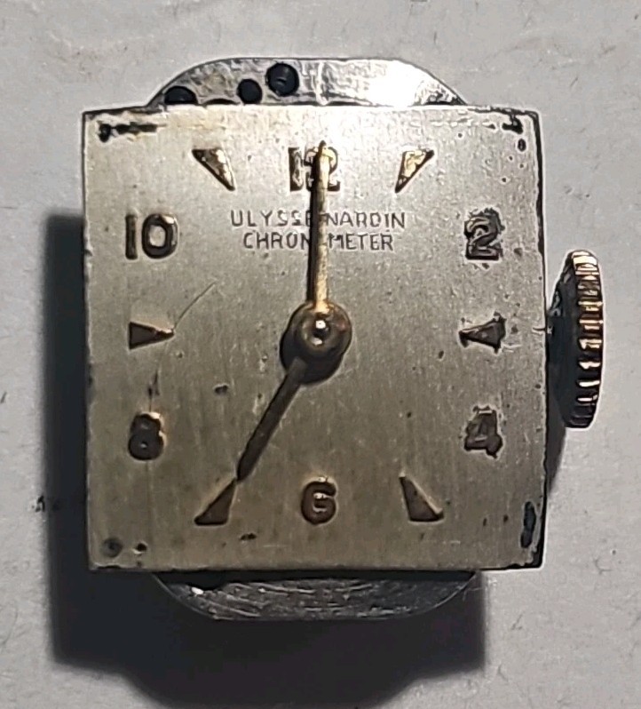 (2) Vintage Bulova Accutron 2210 10k Rolled Gold Plate Case Back & Ulysse Nardin