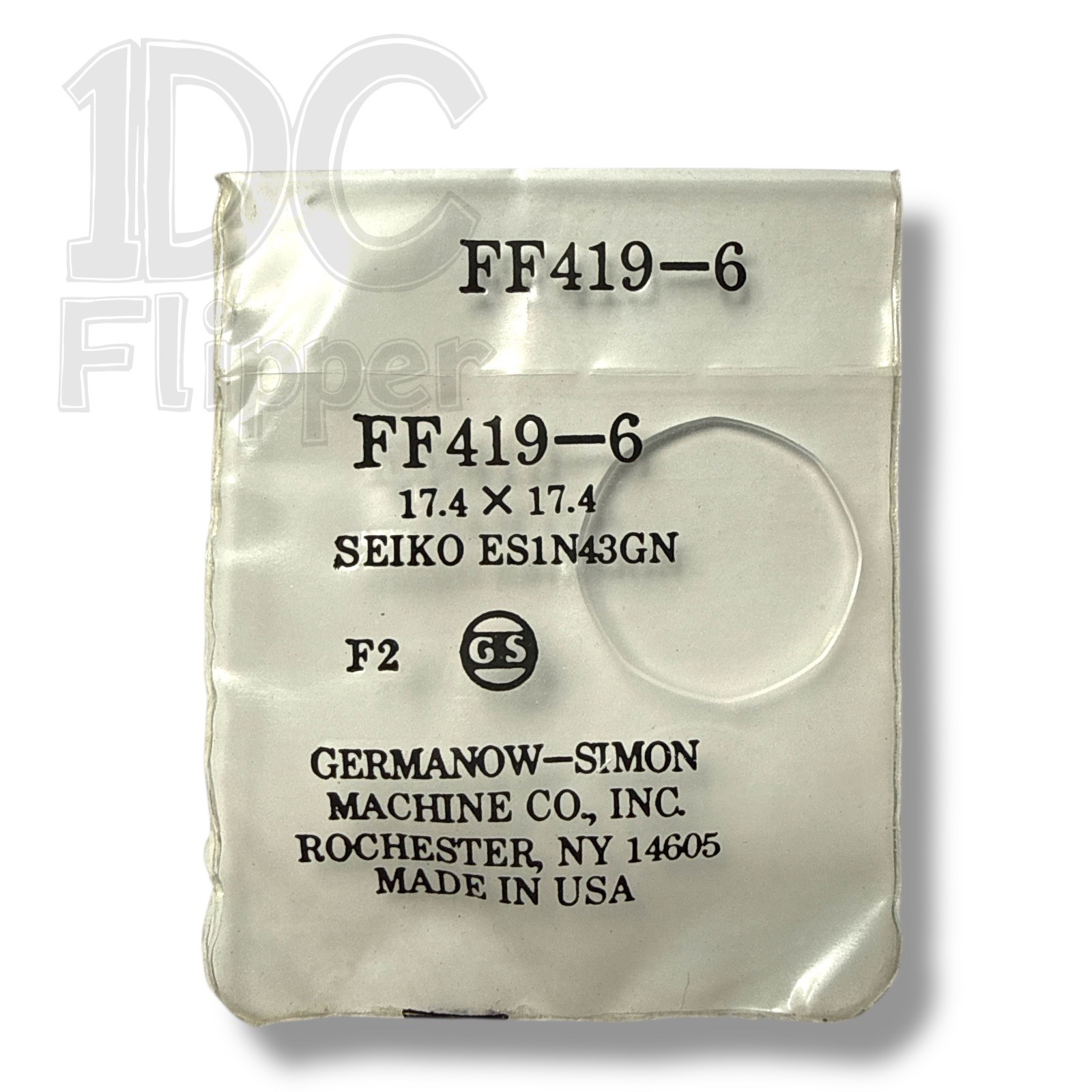 Seiko Watch Crystal ES1N43GN G-S FF419-6 Fits Seiko 4300 Series CRY-3445 Read!