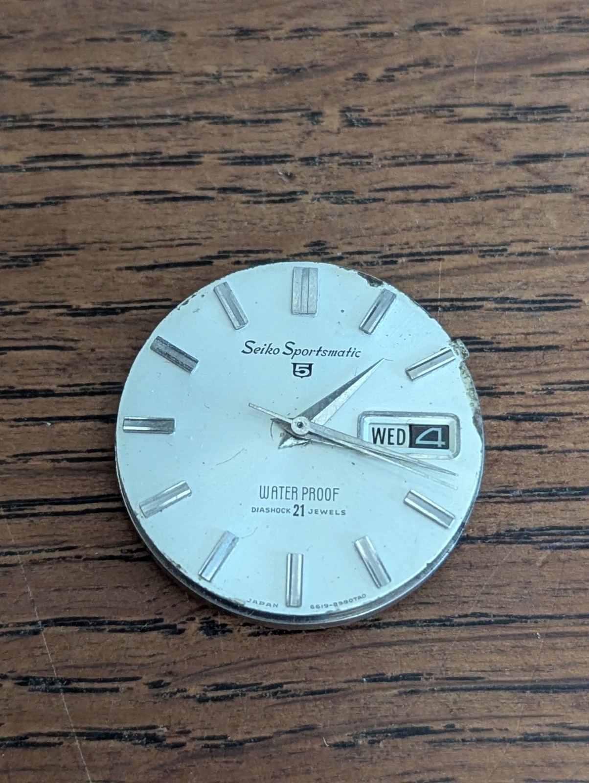 Seiko Sportsmatic, Cal 410 Movement/Dial/Hands, Ticking for Restoration #S630