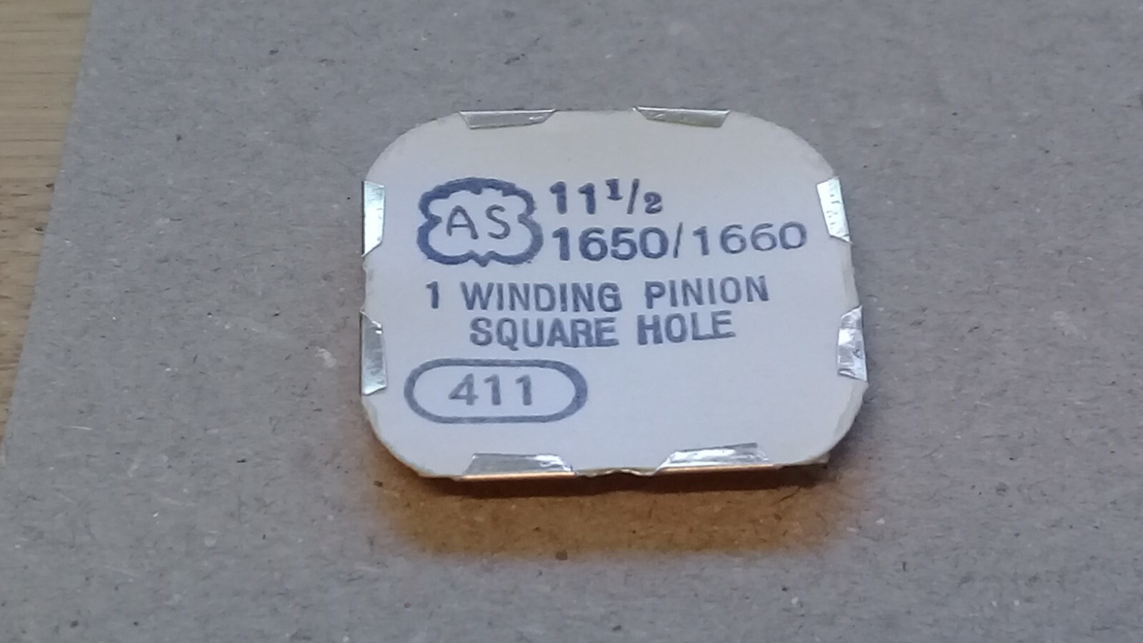 AS Cal. 1650 1660 – Winding Pinion Square Hole- Part 411. 11.5”’ (TC851)