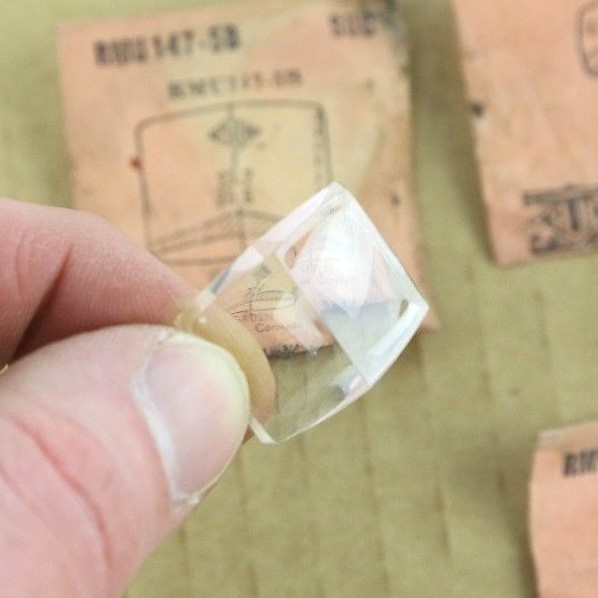 Lot of 4 Vintage 1950’s GRUEN Watch Crystal Face Replacements Rocket Cylinder