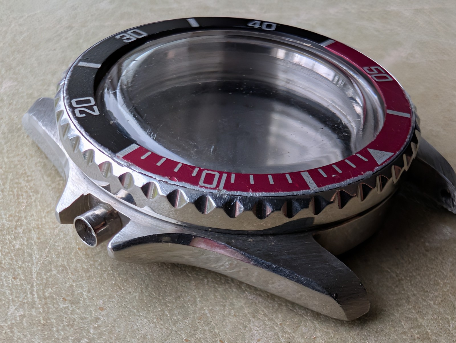 Vintage 1980 Bulova Caravelle Quartz ‘892887’ Diver CASE/BEZEL/INSERT/CRYSTAL