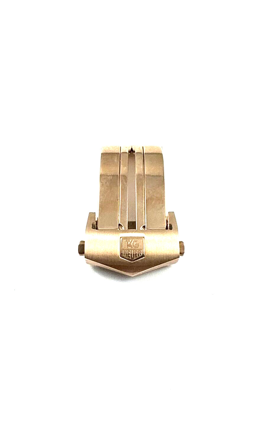 Tag Heuer Mens Rose Gold Watch Clasp Carrera model Watches 18mm