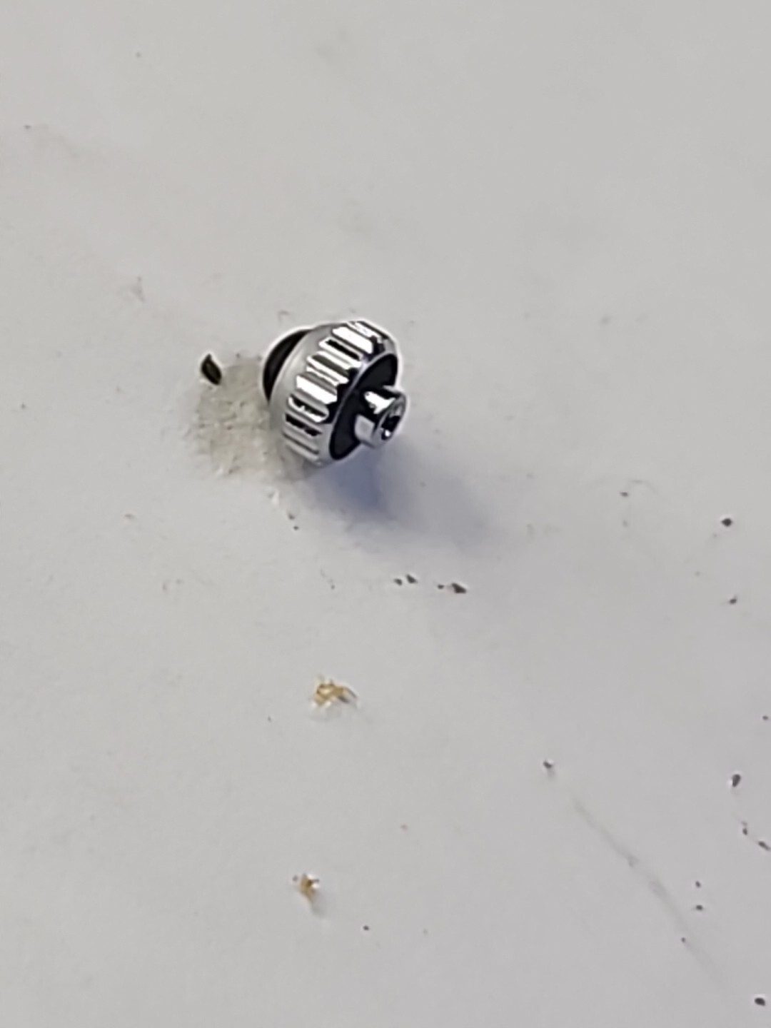 3mm Tap 12 Crown Black Stone Silver Tone Seiko Citizen Dustproof Recessed