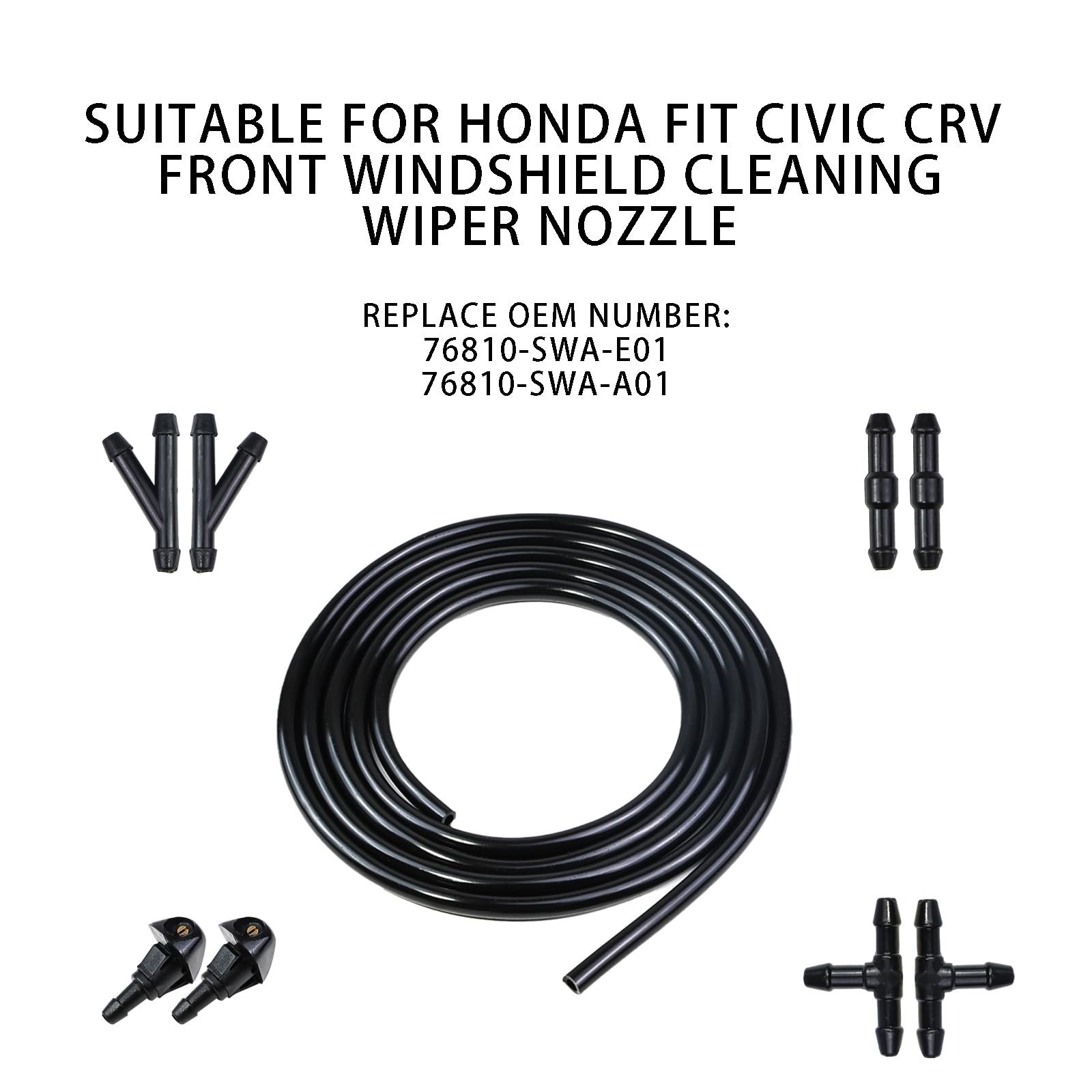Windshield Washer Nozzle Kit Compatible with Honda Acura Civic 1987-2005 CRV …
