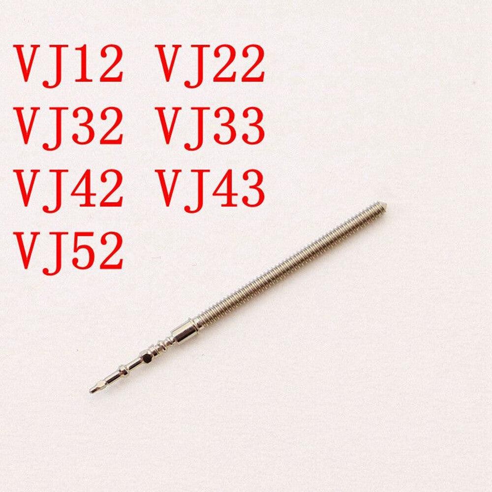 5 Pieces Watch Winding Stems Compatible with Models VJ12 VJ22 VJ32 VJ33 VJ42