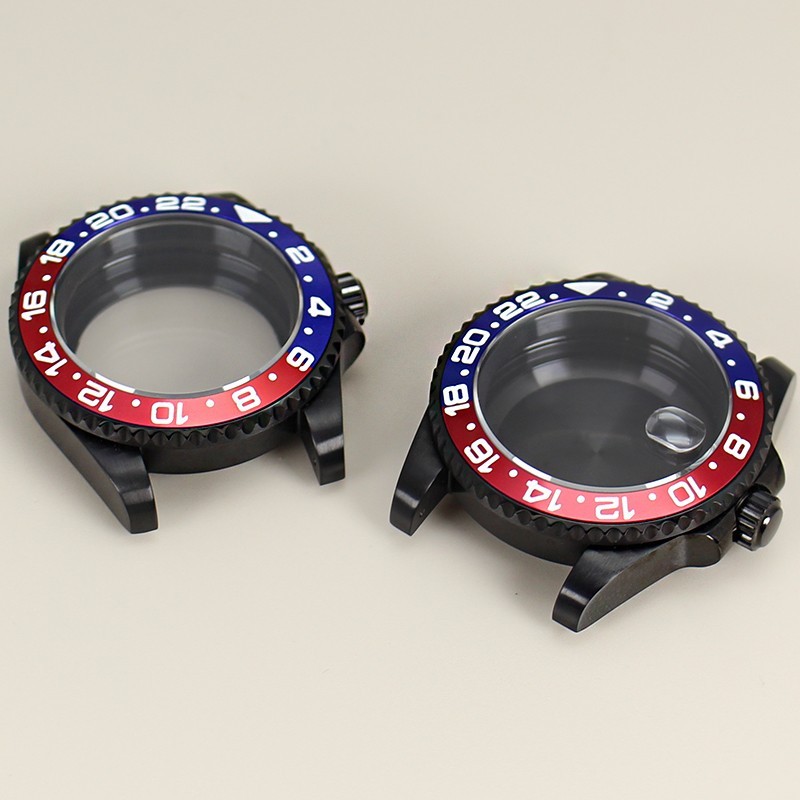 40mm Modify gmt master Mods Two-tone Watch Cases Diving 10ATM For NH34 35 36 38